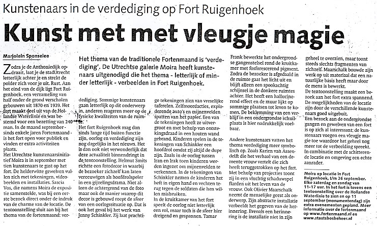 Utrechts Nieuwsblad 9 september 2004