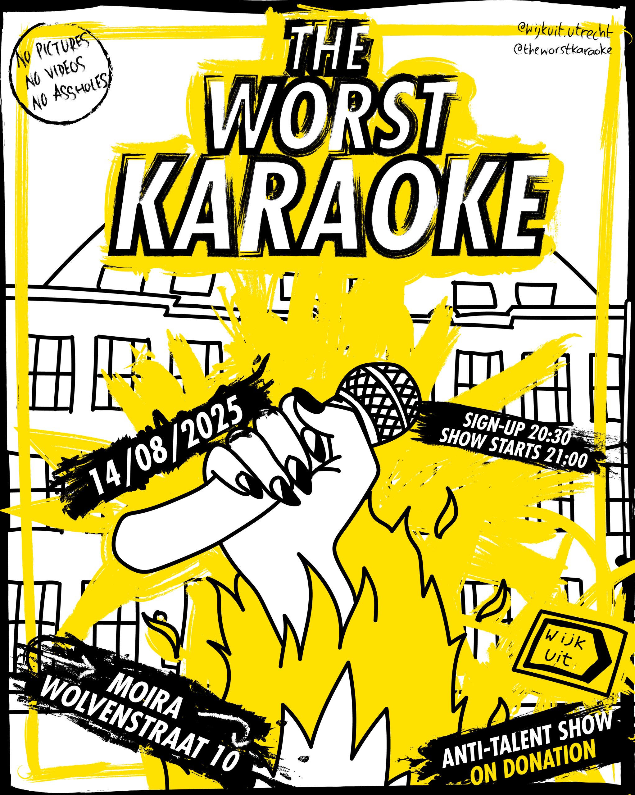 WIJK UIT The Worst Karaoke poster
